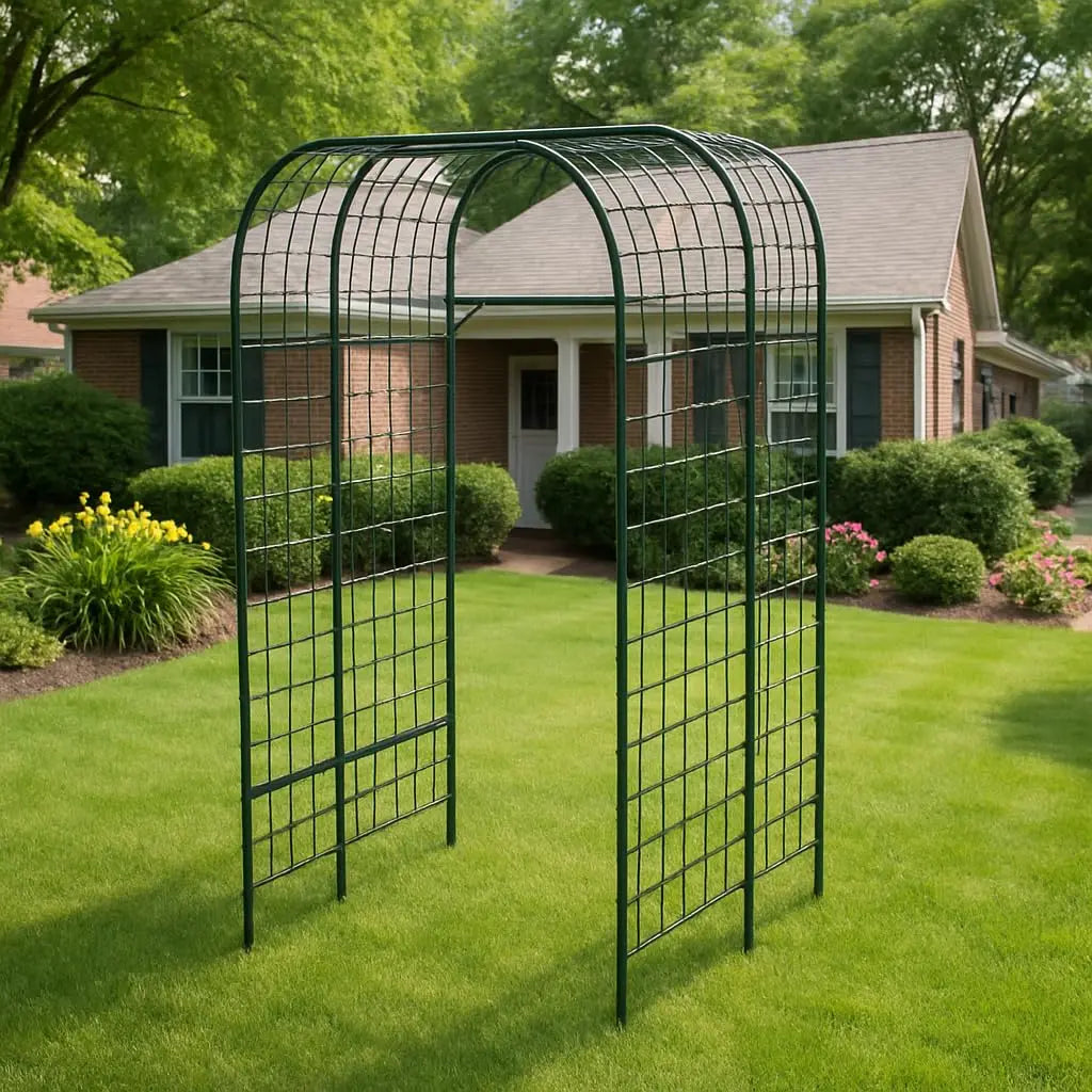 Metal Garden Arch Trellis For Climbing Plants And Vines