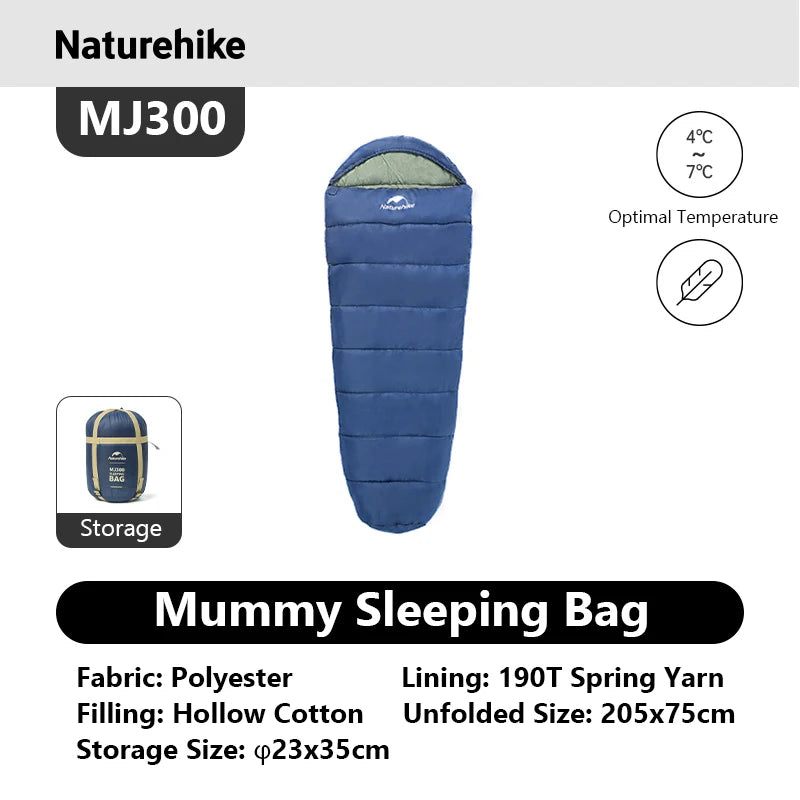 Naturehike Mummy Sleeping Bag For Adults Winter Camping