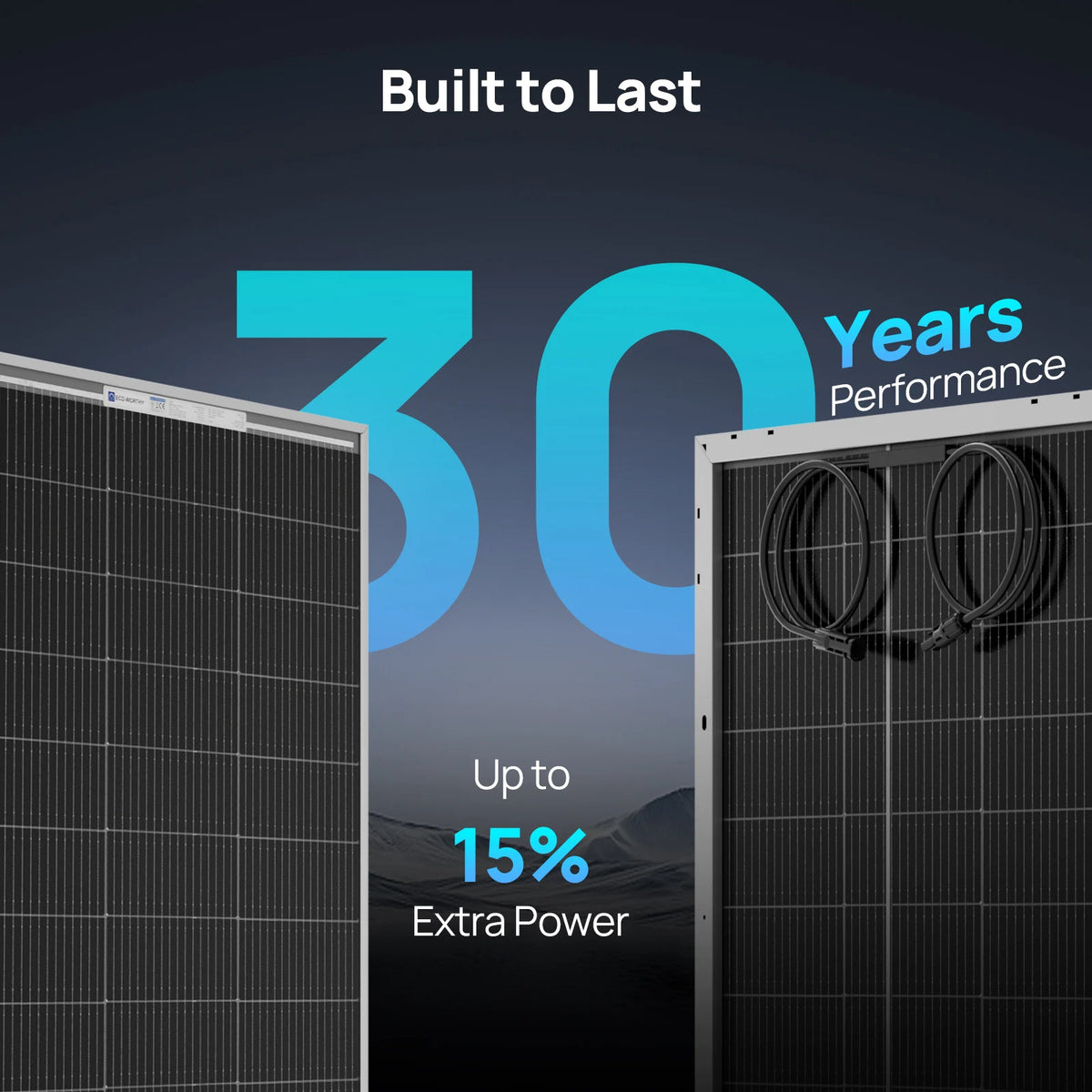 ECO-WORTHY N-Type Solar Panel For Off-Grid Energy Systems