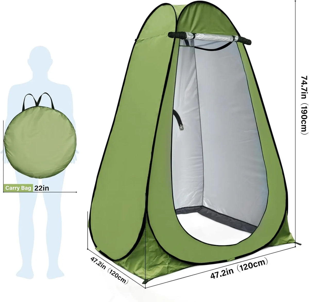 Portable Pop Up Privacy Shower Tent For Outdoor Travel
