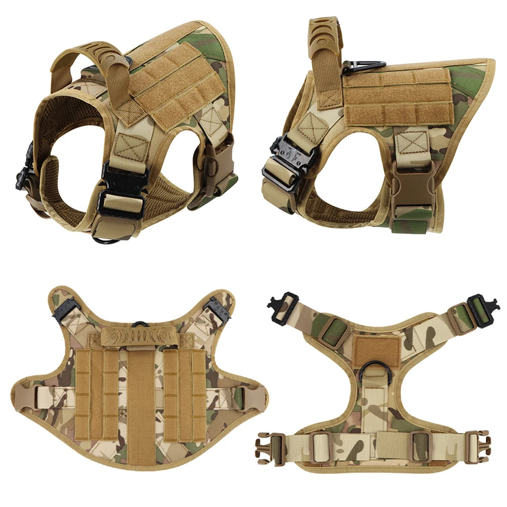 Petavel Tactical Dog Harness With Quick Release Leash