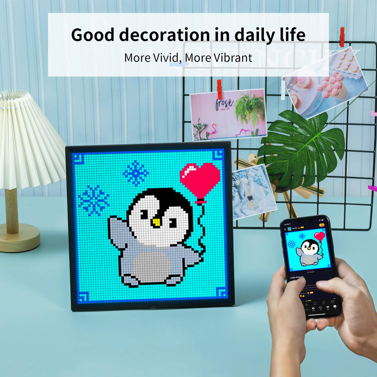 Divoom Pixoo WiFi Pixel Art Display Smart Digital Frame