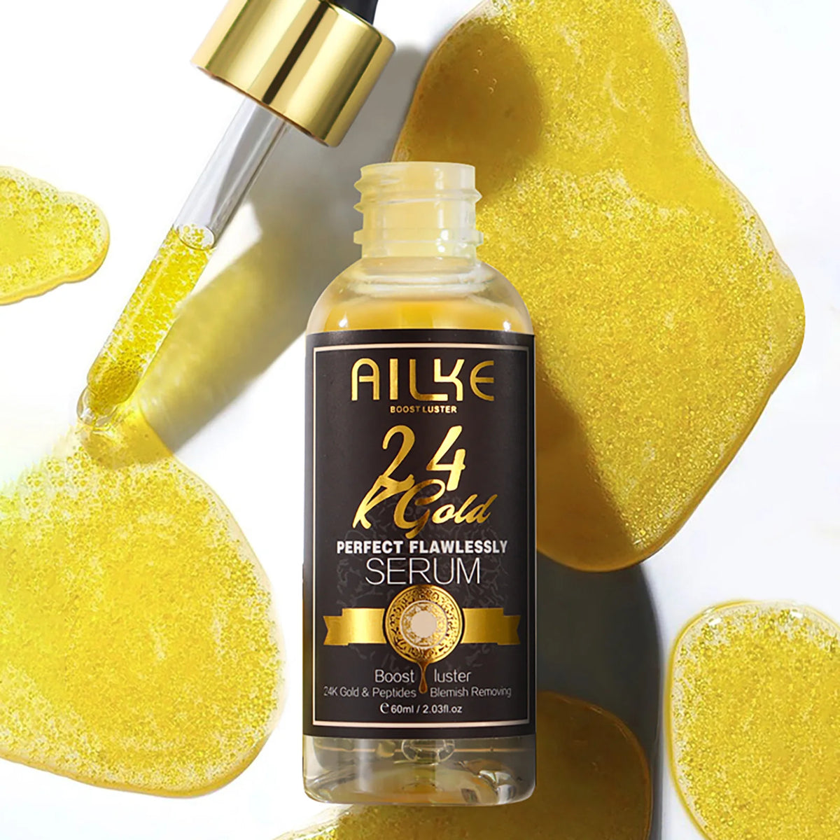 Ailke 24K Gold Flawless Skin Care Whitening Facial Cleanser