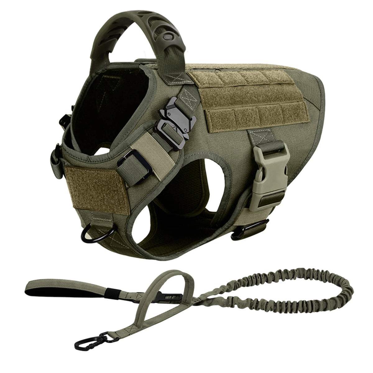 Petavel Tactical Dog Harness With Quick Release Leash