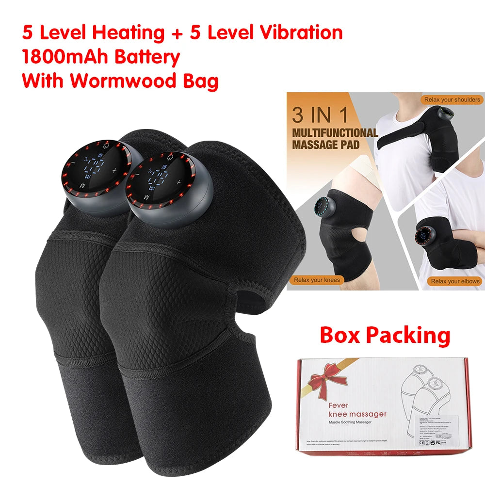 Hailicare Rechargeable Knee Brace With Vibration Electric Heating For Shoulders