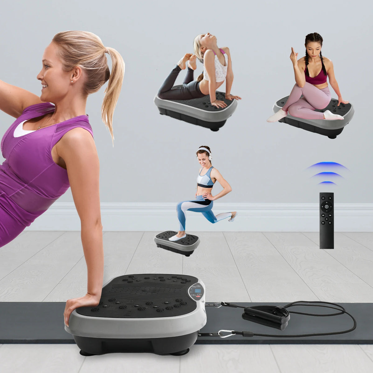 Whole Body Vibration Plate Exercise Machine For Home Fitness Workouts
