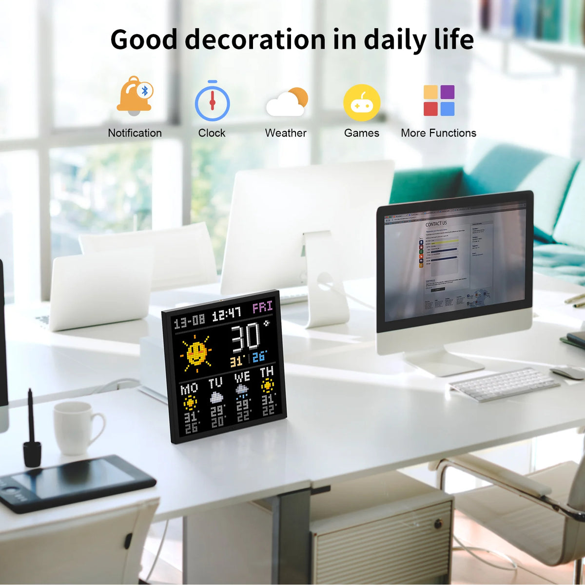 Divoom Pixoo WiFi Pixel Art Display Smart Digital Frame