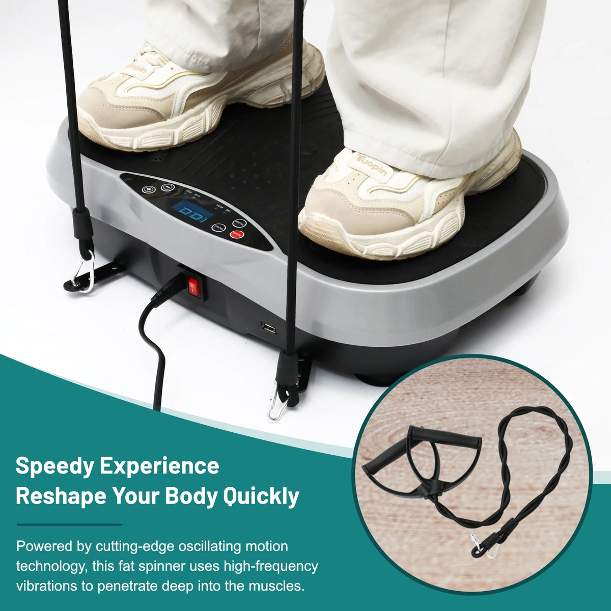 Whole Body Vibration Plate Exercise Machine For Home Fitness Workouts