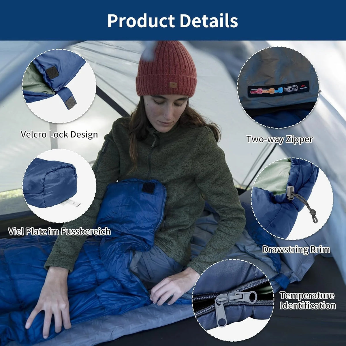 Naturehike Mummy Sleeping Bag For Adults Winter Camping