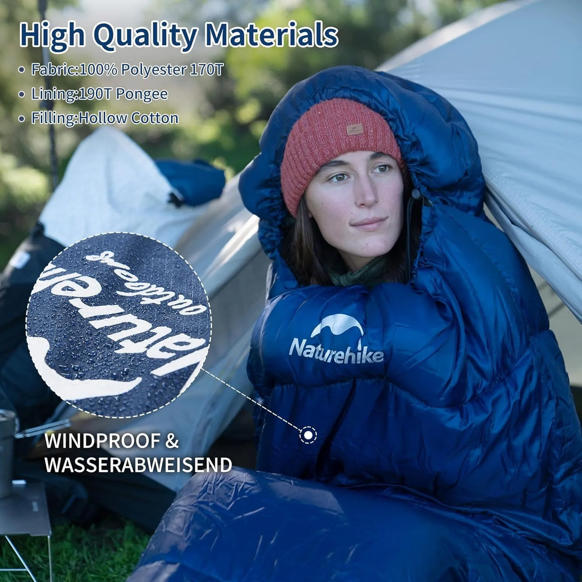 Naturehike Mummy Sleeping Bag For Adults Winter Camping