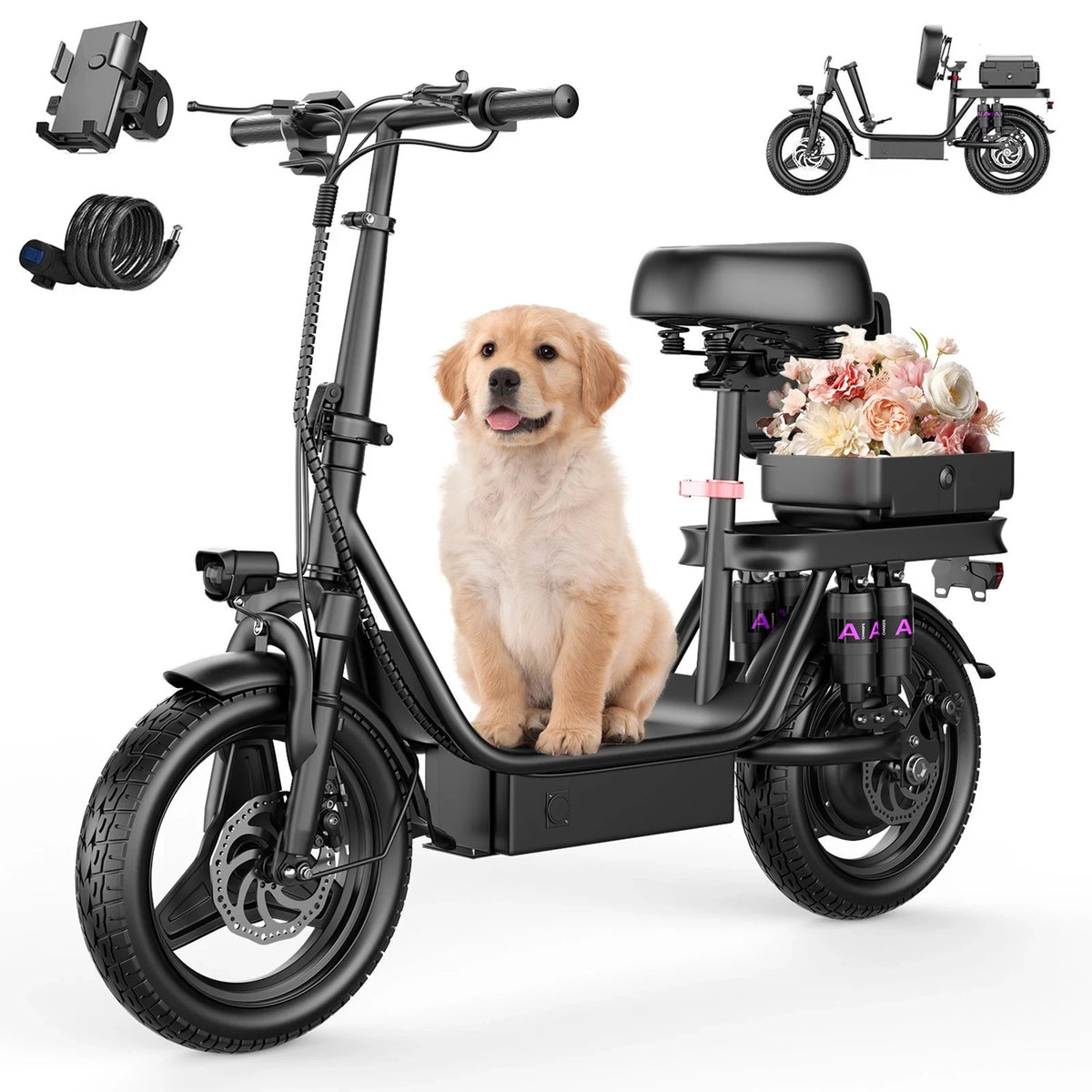 UPlee GQ8 Folding Electric Bike For Urban Commuting
