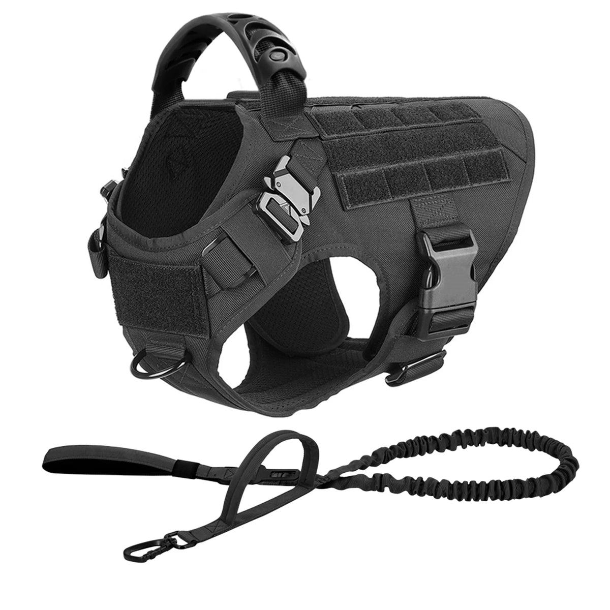 Petavel Tactical Dog Harness With Quick Release Leash