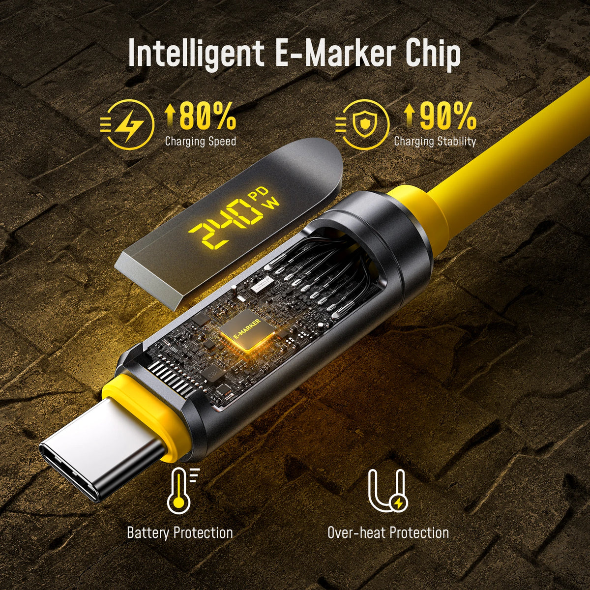 Aohi 240W Usb C To Usb C Professional Charging Cable