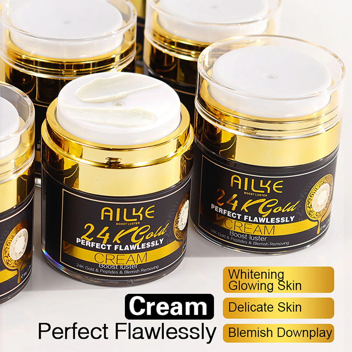 Ailke 24K Gold Flawless Skin Care Whitening Facial Cleanser