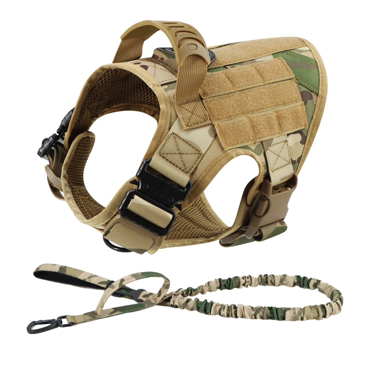 Petavel Tactical Dog Harness With Quick Release Leash