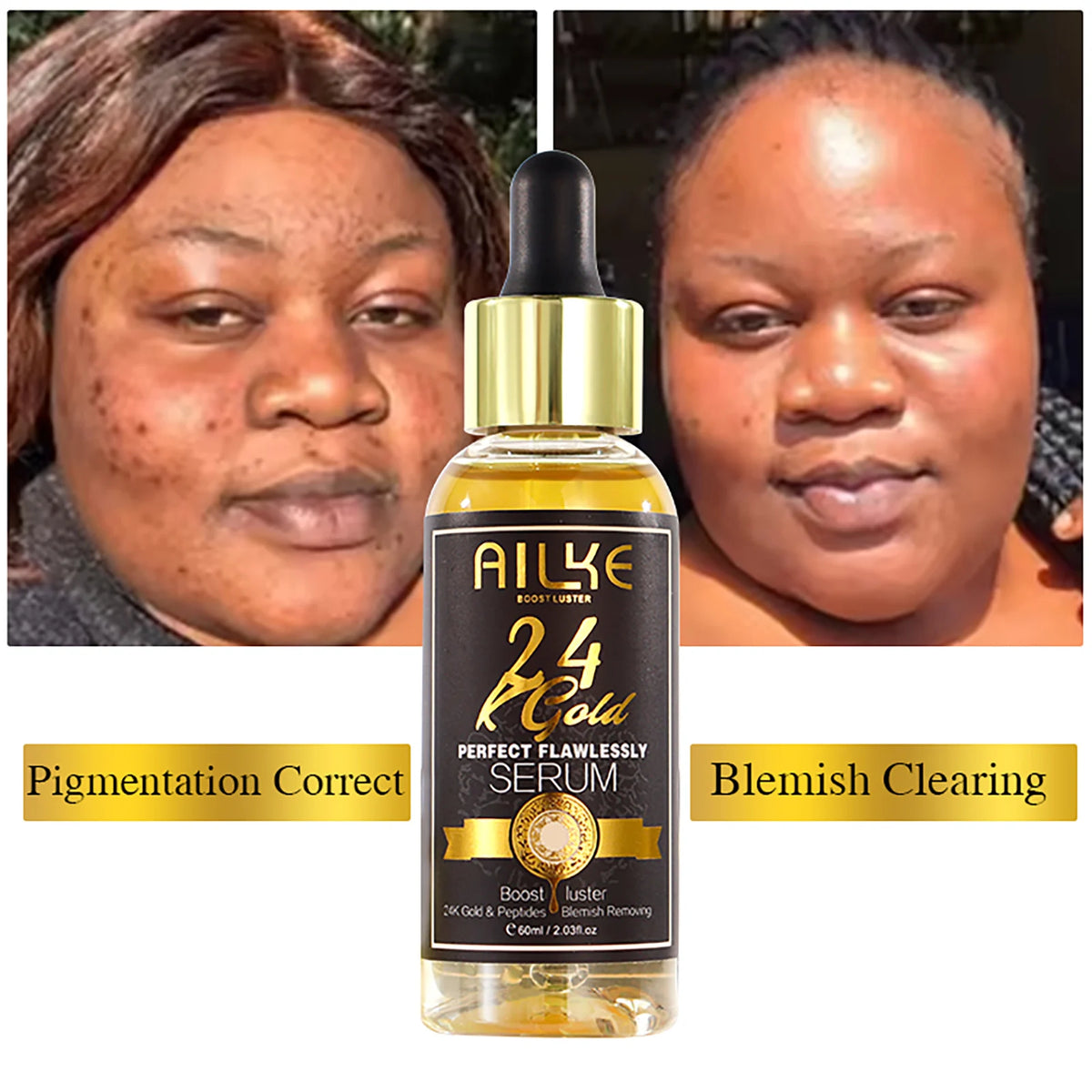 Ailke 24K Gold Flawless Skin Care Whitening Facial Cleanser