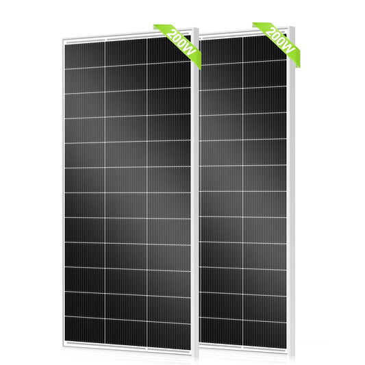 Rvpozwer 12V Monocrystalline Solar Panel High Efficiency RV Marine Camping