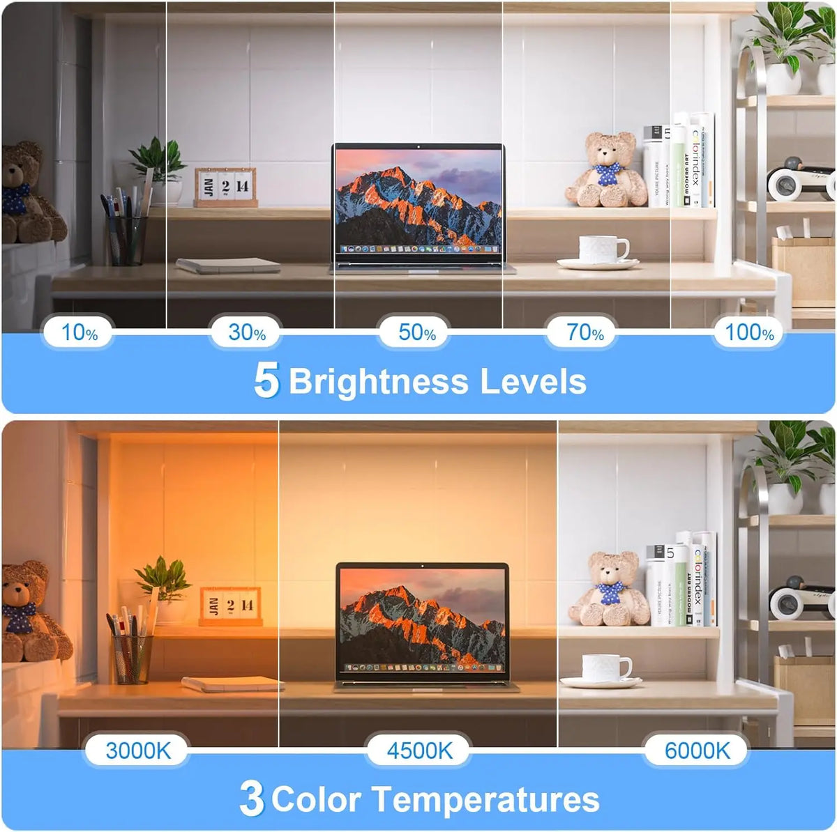 WILLED Rechargeable Dimmable LED Night Light With Touch Control