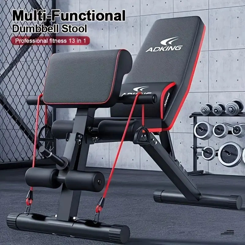 Adjustable Foldable Dumbbell Roman Chair Fitness Bench