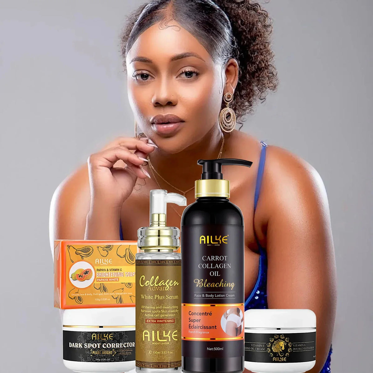 AILKE Collagen Whitening Set For Dark Spots And Tone