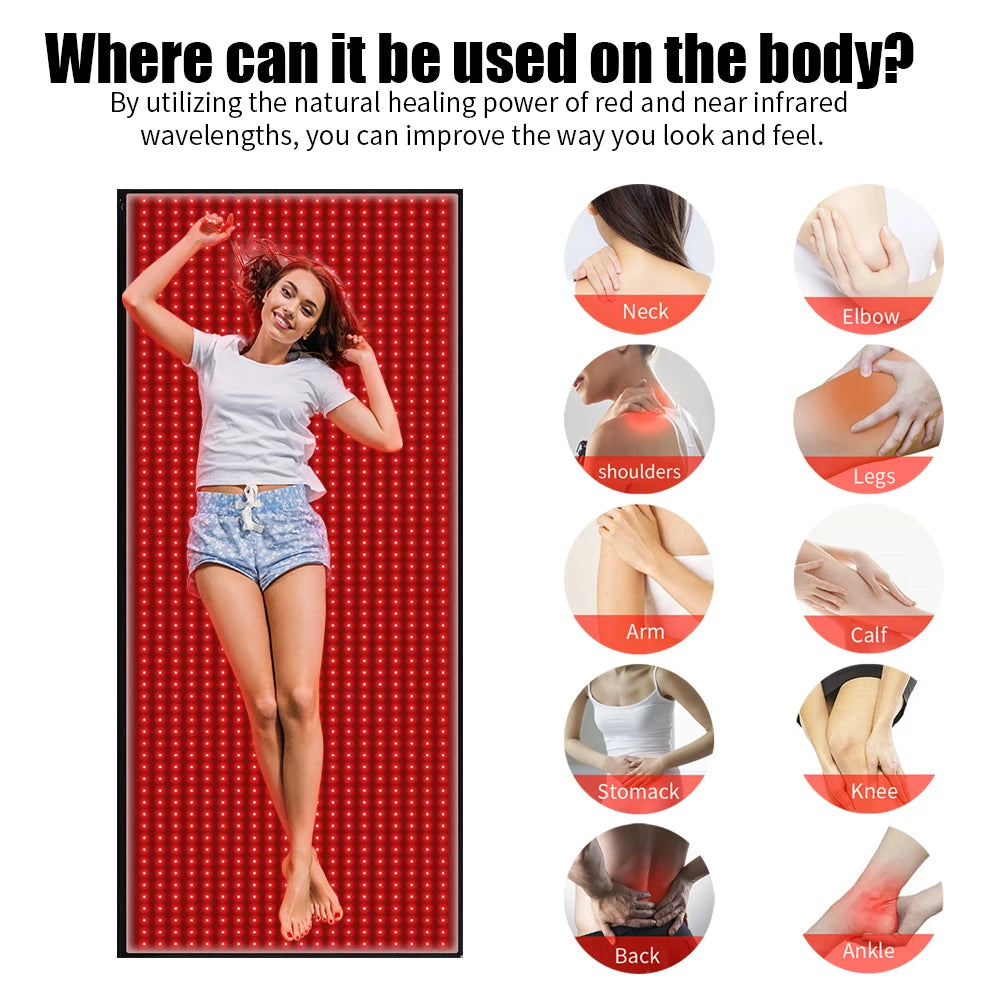 Full Body Infrared Red Light Therapy Mat For Muscle Recovery