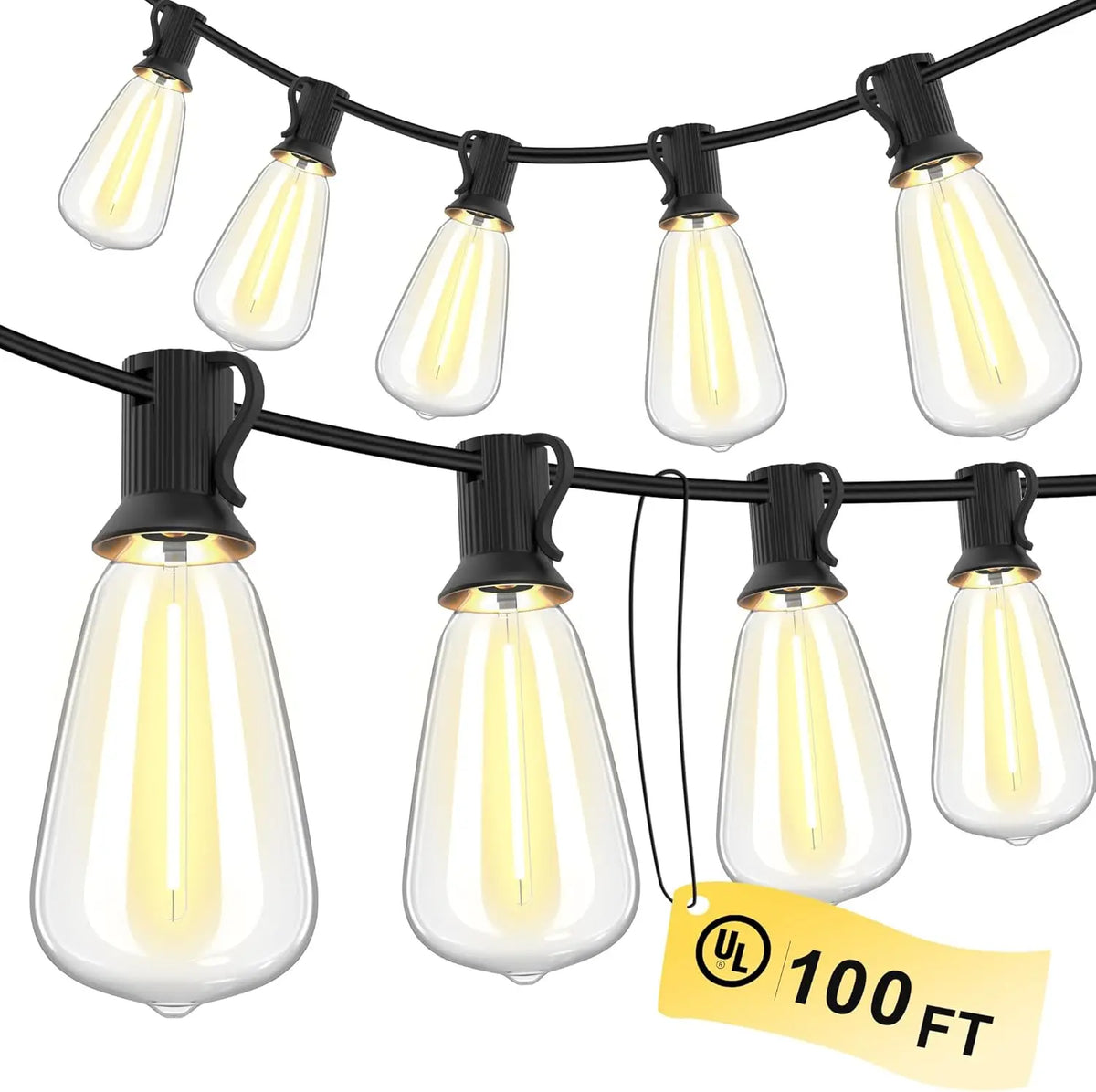Mimirgb LED Outdoor String Lights Waterproof Patio Lighting