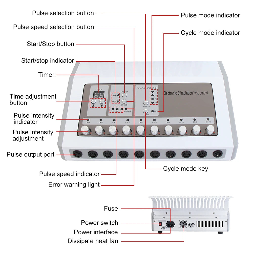 AOKO EMS Microcurrent Muscle Stimulator For Body Slimming And Relief