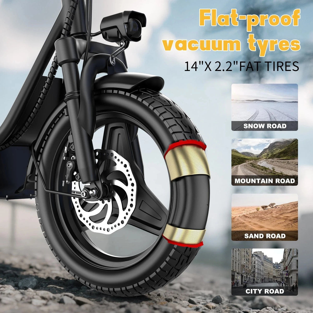 UPlee GQ8 Folding Electric Bike For Urban Commuting