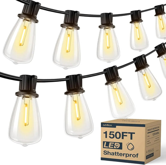 Mimirgb LED Outdoor String Lights Waterproof Patio Lighting