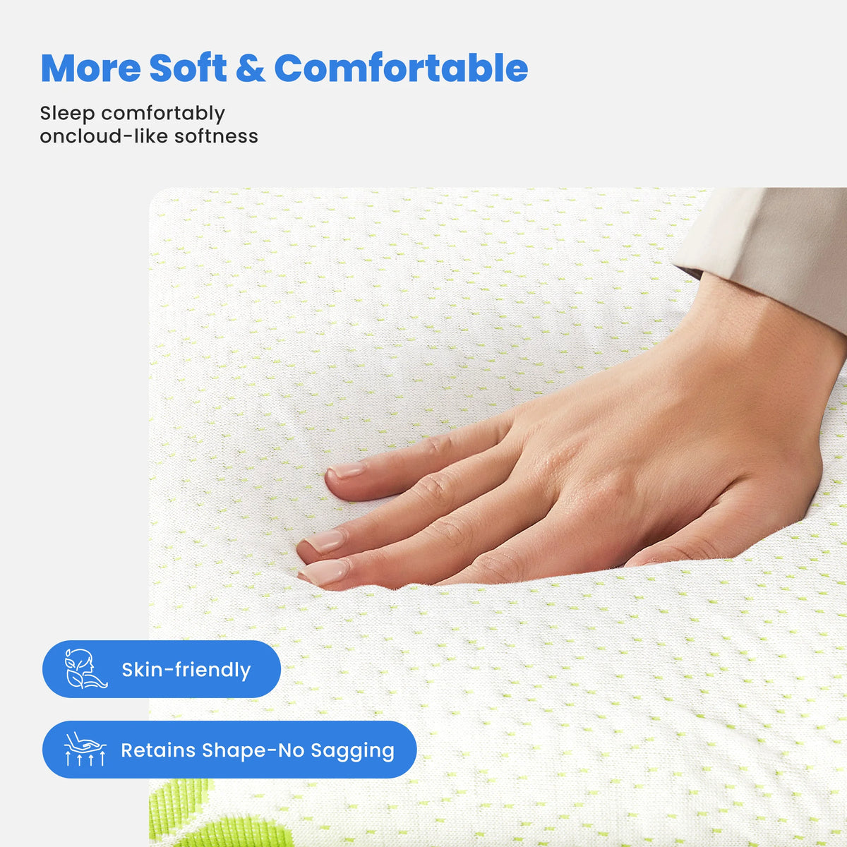 MCQ Bamboo Viscose Mattress Topper Ultra Soft Breathable Cooling Pad