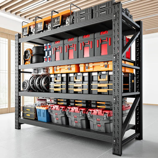 Heavy Duty Adjustable Metal Garage Storage Shelving Unit
