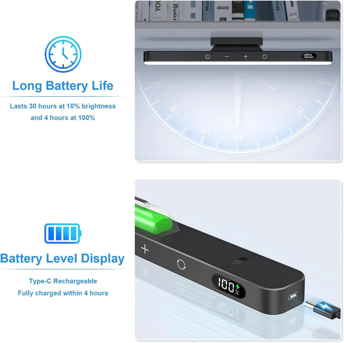 WILLED Rechargeable Dimmable LED Night Light With Touch Control