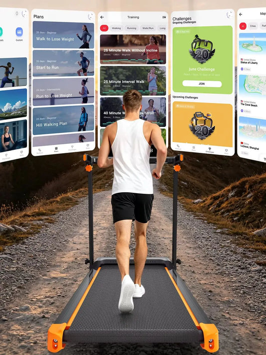 Foldable Walking Pad Treadmill With 12Percent Incline And Heart Sensor
