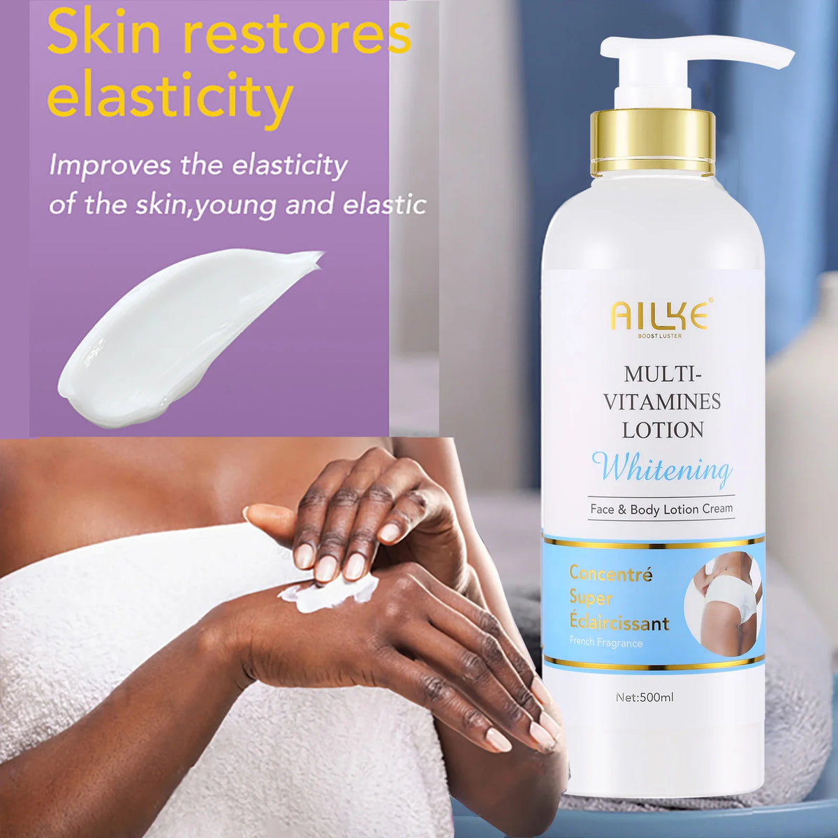 Ailke Multivitamin Brightening Body Lotion For Moisture And Glow