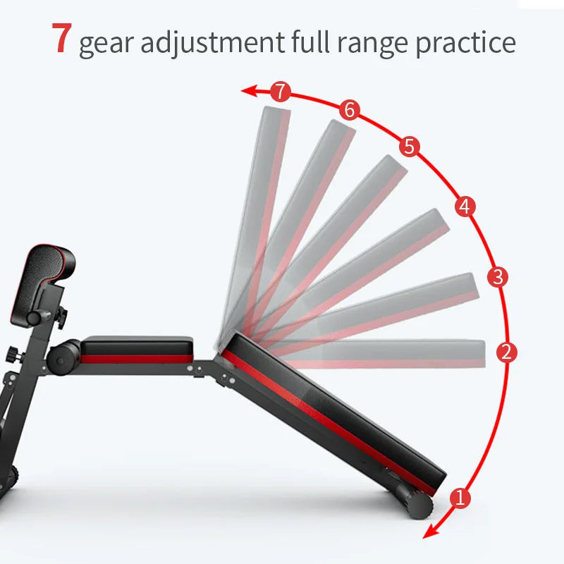 Adjustable Foldable Dumbbell Roman Chair Fitness Bench