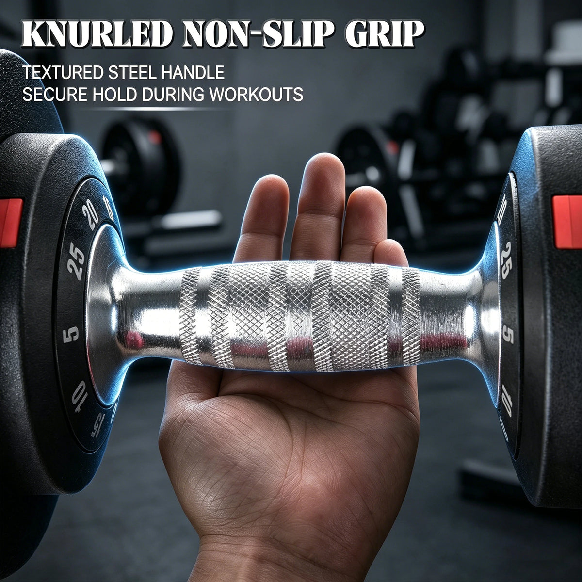 Adjustable Dumbbell Set With Fast Dial For Home Gym Fitness