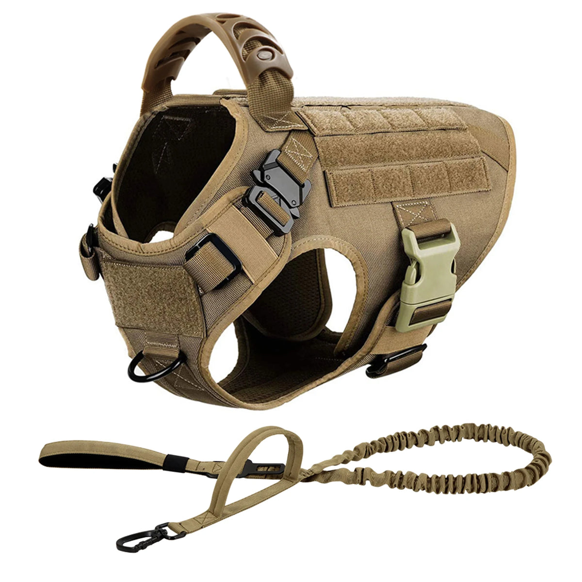 Petavel Tactical Dog Harness With Quick Release Leash